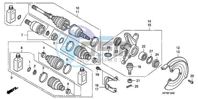 FRONT KNUCKLE/FRONT DRIVE SHAFT