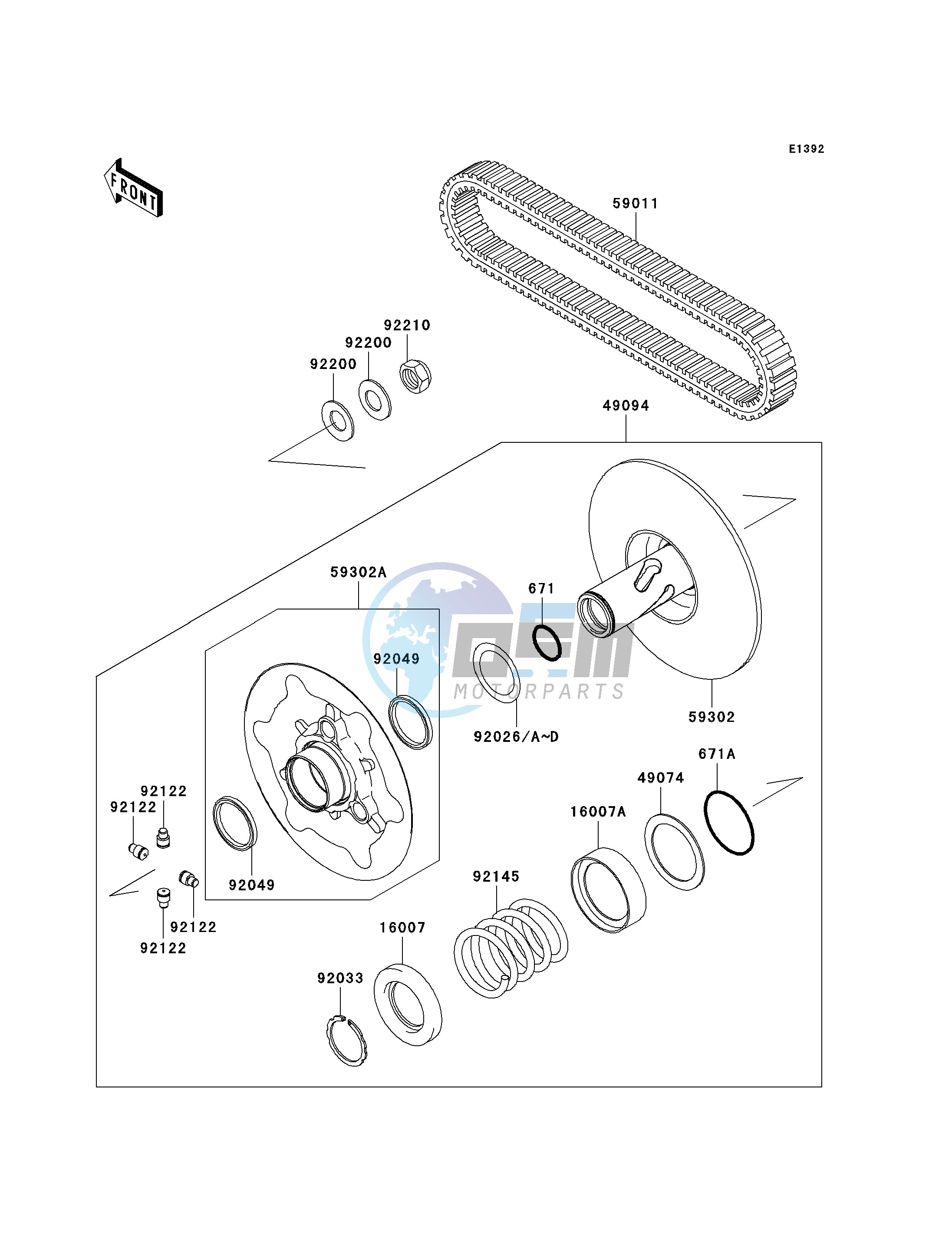 DRIVEN CONVERTER_DRIVE BELT