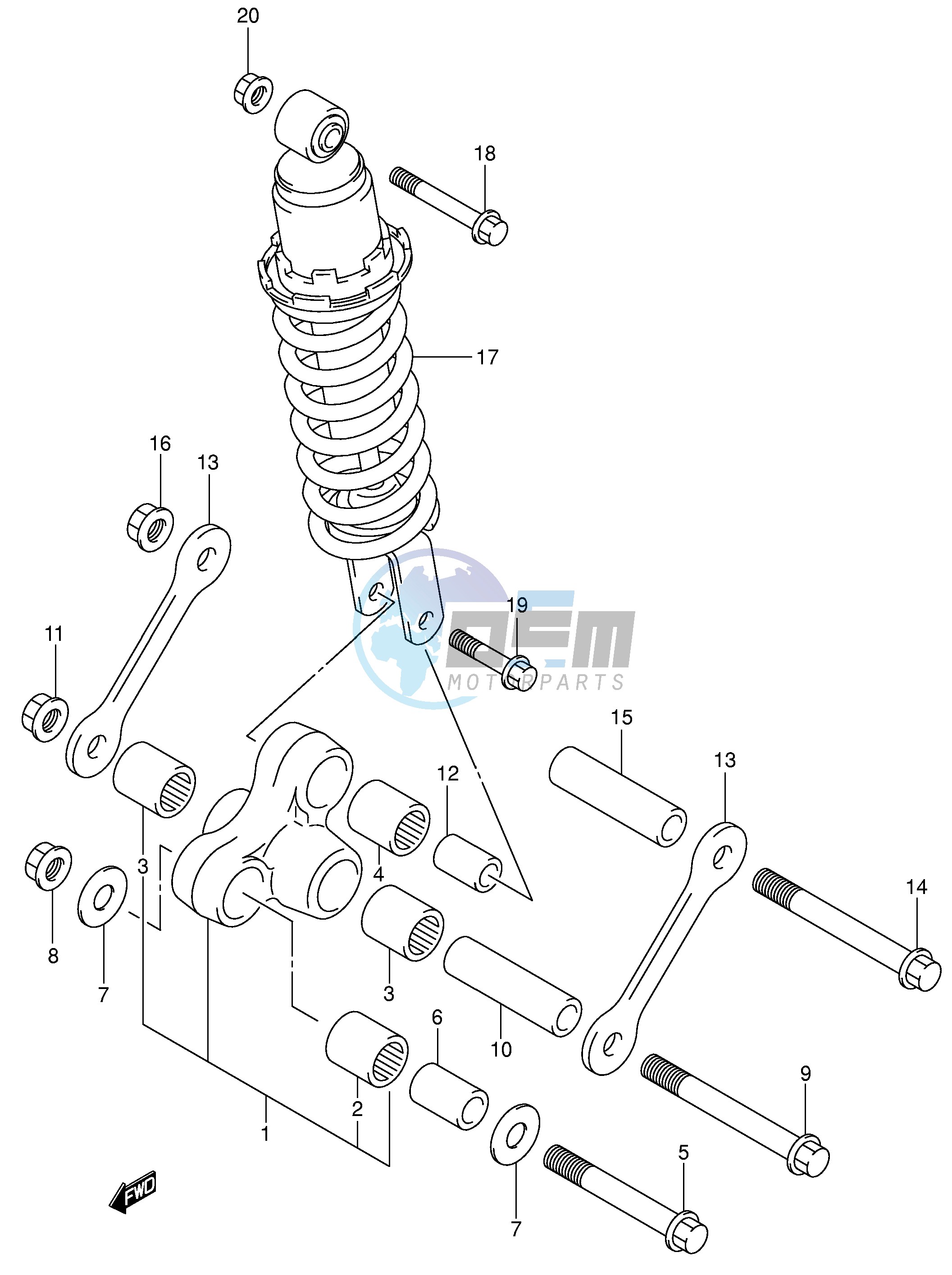 REAR CUSHION LEVER