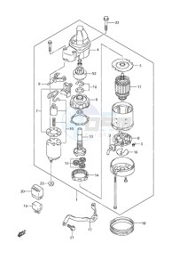 DF 8A drawing Starting Motor