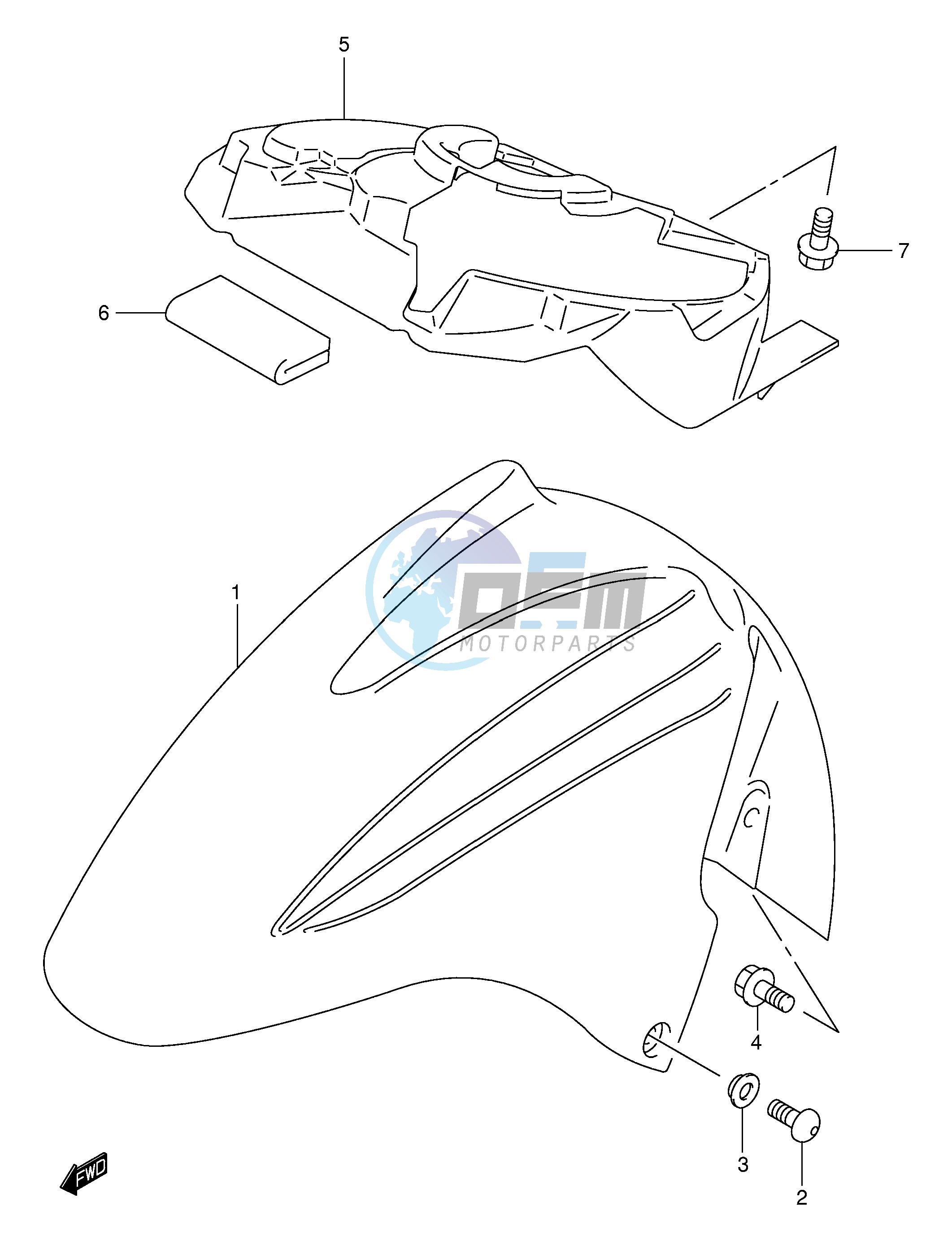 FRONT FENDER (MODEL K1 K2)