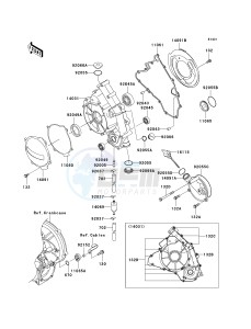 KSV 700 B [KFX 700] (B6F-B9F) B6F drawing ENGINE COVER-- S- -