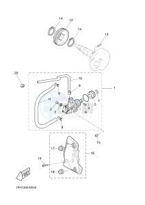 NS50N AEROX NAKED (1PL1 1PL1 1PL1) drawing OIL PUMP