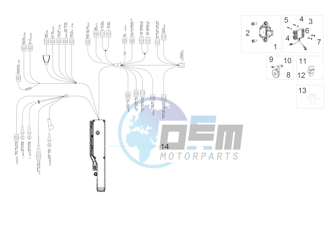 Front electrical system