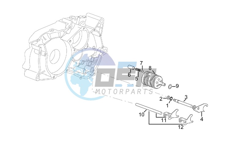 Gearbox driven shaft II