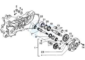 SKIPPER LX 125-150 drawing Gear group