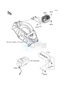 JET SKI ULTRA LX JT1500C8F EU drawing Meters