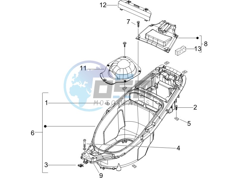 Helmet box - Undersaddle