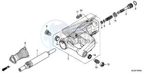 GL1800BF F6B Bagger - GL1800BF UK - (E) drawing SWINGARM