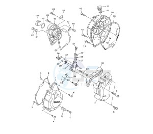 XJ6-FA DIVERSION ABS 600 drawing CRANKCASE COVER 1