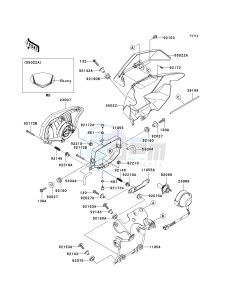 KLX 250 W [KLX250SF] (W9F) W9F drawing HEADLIGHT-- S- -