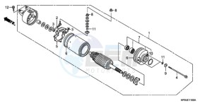 TRX500FPE9 Australia - (U / PS) drawing STARTING MOTOR