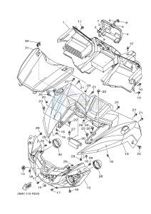 YXE700E YXE70WPXG WOLVERINE R-SPEC EPS (2MB3) drawing FRONT FENDER