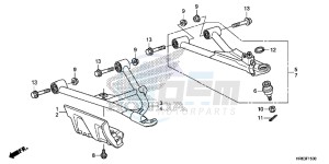 TRX500FA5F TRX500FA Europe Direct - (ED) drawing FRONT ARM