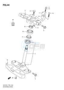 GZ125 (P02) drawing STEERING STEM