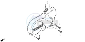 C90CW 70 drawing LEFT CRANKCASE COVER