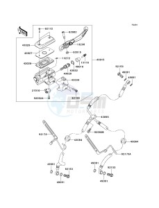 VN 1700 E [VULCAN 1700 CLASSIC] (9G-9FA) E9F drawing FRONT MASTER CYLINDER