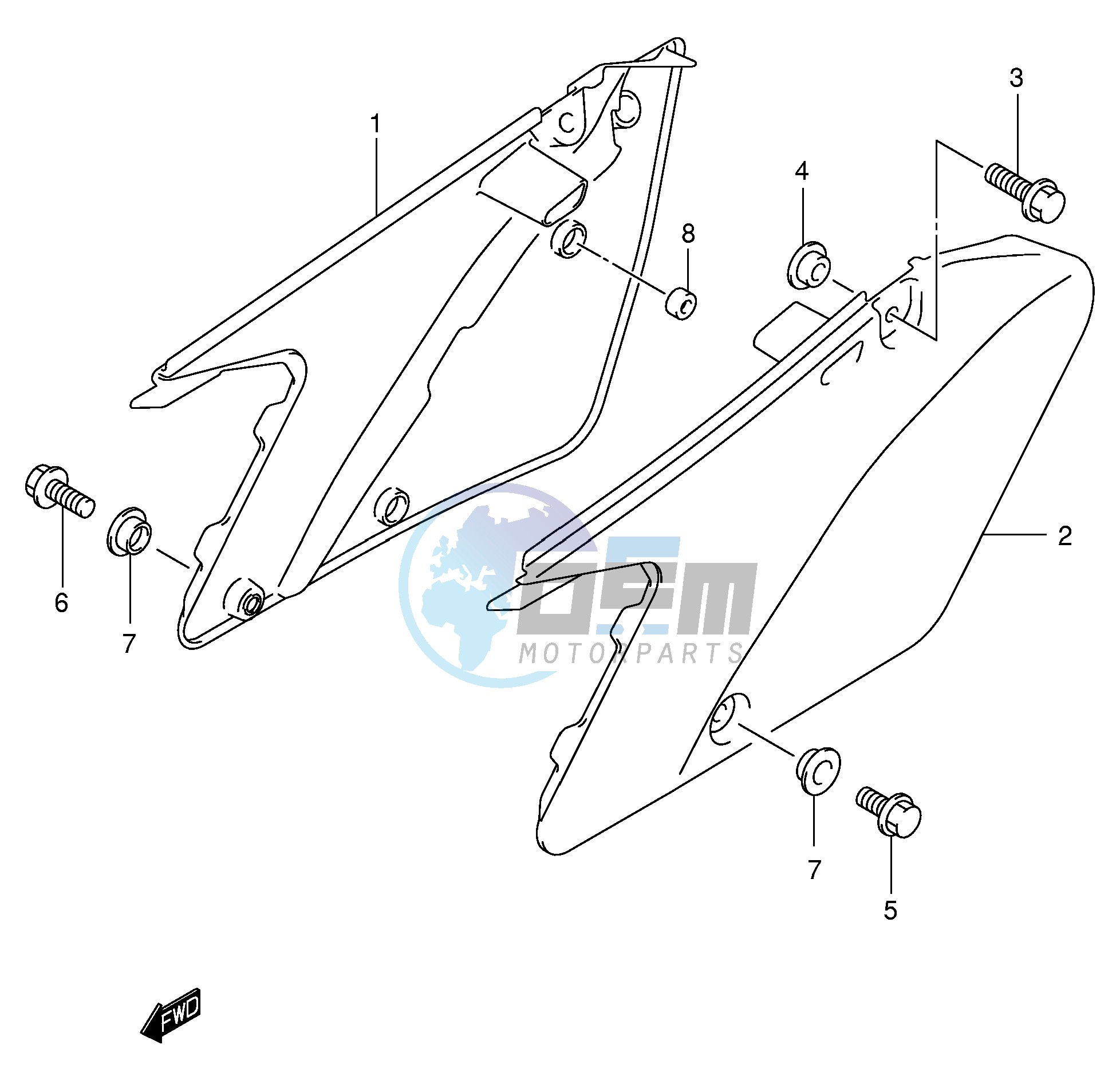 FRAME COVER (MODEL K3 K4 K5)