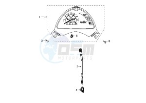 LUDIX 14 ELEGANT - 50 cc drawing DASHBOARD UNIT