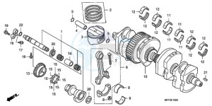 CB1300A9 BR / ABS CO MME - (BR / ABS CO MME) drawing CRANKSHAFT/PISTON