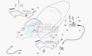 Norge 1200 IE 1200 IE drawing Saddle-central bod