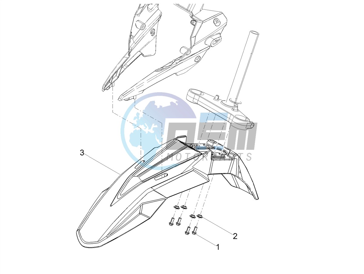 Front mudguard-Pillar