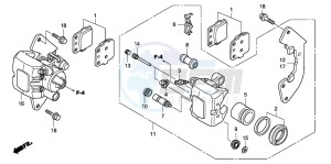 TRX420TM FOURTRAX drawing FRONT BRAKE CALIPER