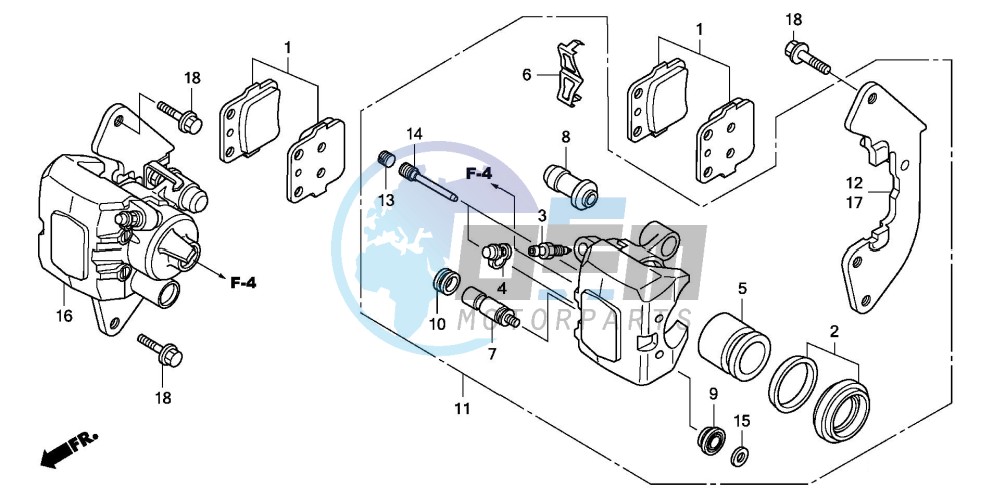 FRONT BRAKE CALIPER