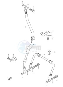 SV1000 (E2) drawing FRONT BRAKE HOSE