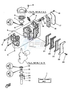 6D drawing CYLINDER--CRANKCASE