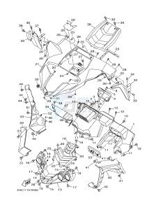 YXZ1000ETS YXZ10YESH YXZ1000R EPS SS SPECIAL EDITION (B57J) drawing FRONT FENDER