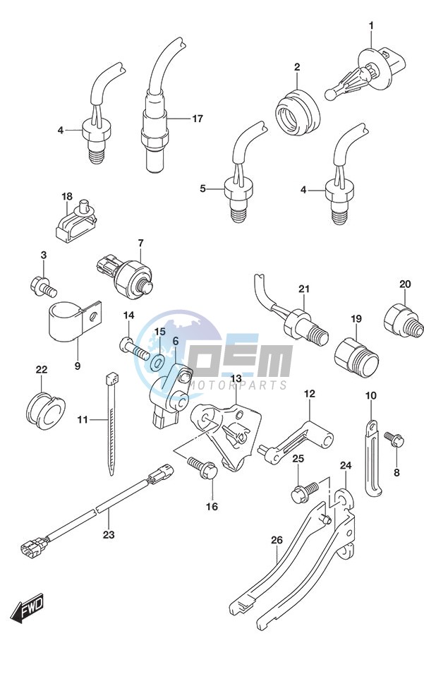 Sensor w/Transom (L)