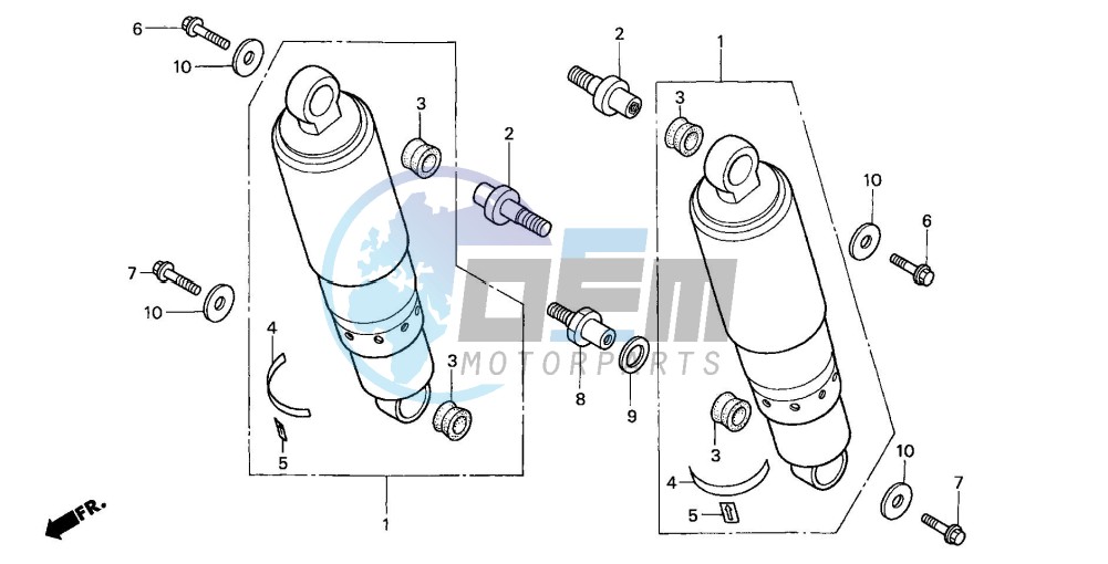 REAR CUSHION (VTX1800C2/3/4)