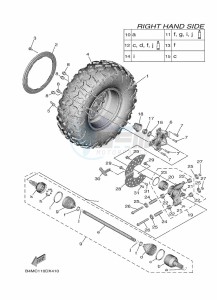 YXE1000EWS YX10ERPSP (B4ML) drawing REAR WHEEL 2