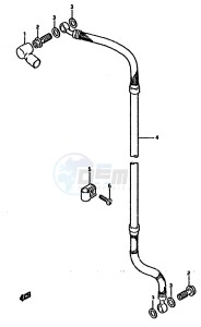 DR125S (F-H-J) drawing FRONT BRAKE HOSE