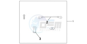 CBR1000RAA UK - (E / ABS HRC MKH) drawing TANK BAG ATT KIT