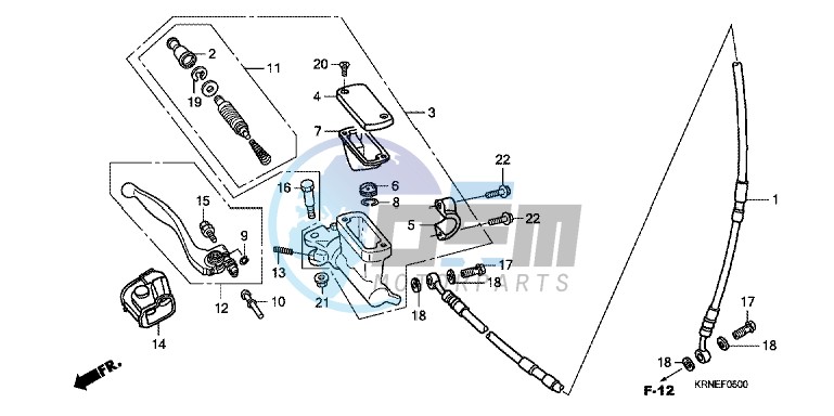 FR. BRAKE MASTER CYLINDER