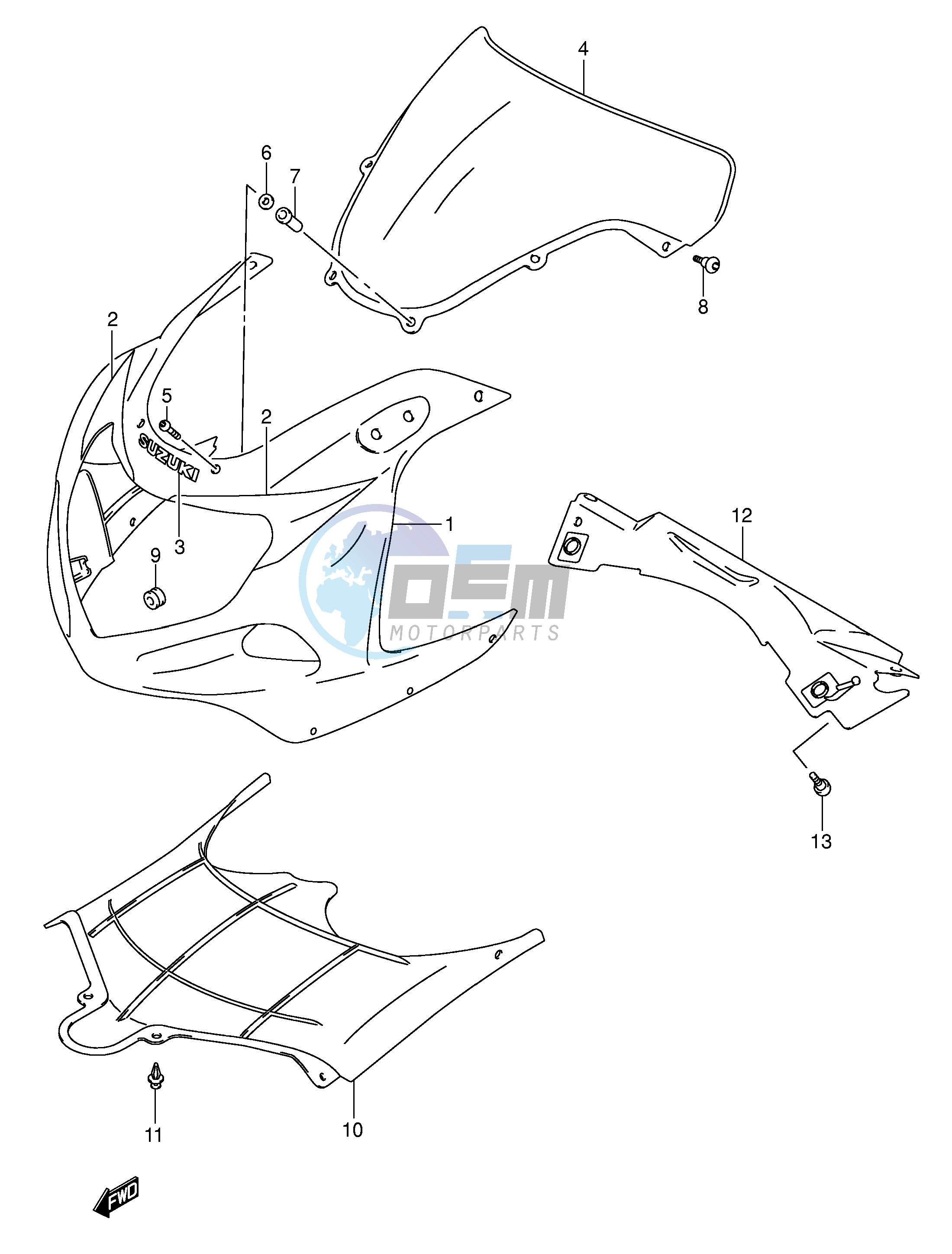 COWLING BODY (GSX-R600K3)