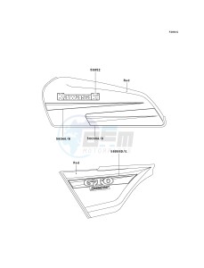 KH 125 M [2000] (M5-M9) drawing DECALS-- RED- --- M9- -