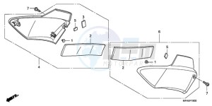 CBF1000AA Europe Direct - (ED / ABS) drawing SIDE COVER