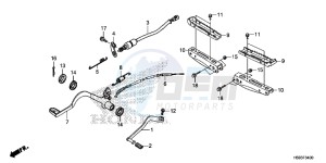 TRX250TEH Europe Direct - (ED) drawing PEDAL/STEP