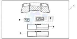 GL18009 France - (F / AB CMF NAV) drawing INNER TRUNK LID ORG