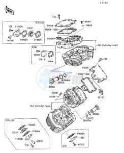 VN 1500 A [VULCAN 88] (A1-A5) [VULCAN 88] drawing CYLINDER HEAD COVER