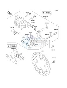 KRF 750 L [TERYX 750 FI 4X4 LE SPORT MONSTER ENERGY] (L9F-L9FA) L9FA drawing FRONT BRAKE