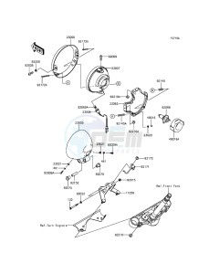 VULCAN 900 CUSTOM VN900CCFA GB XX (EU ME A(FRICA) drawing Headlight(s)(UK)