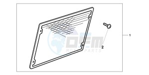 GL1500C F6C drawing CHROME RADIATOR SCRE