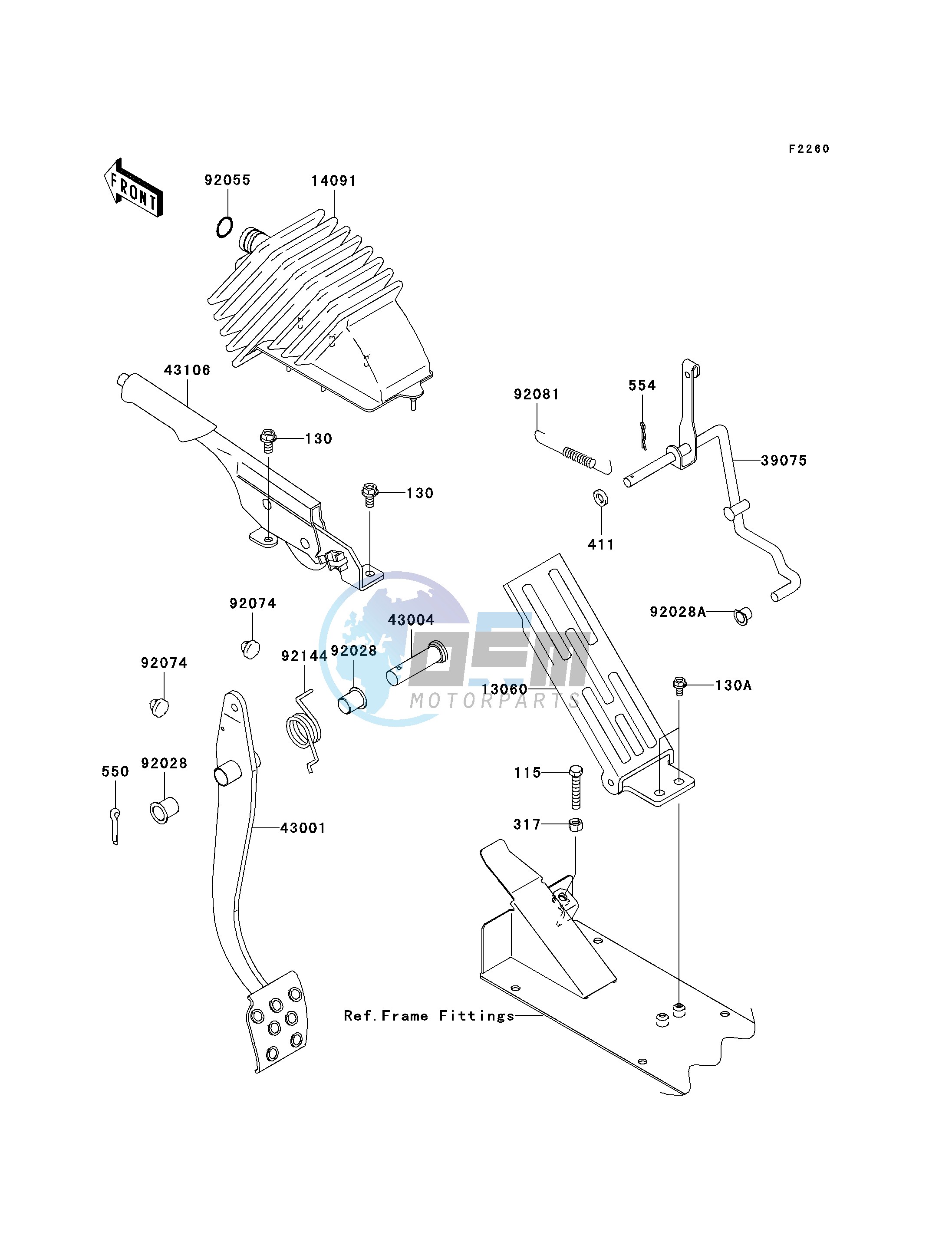 BRAKE PEDAL_THROTTLE LEVER