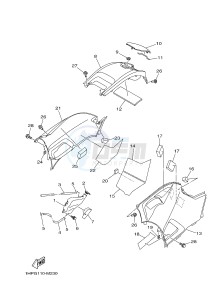 YFM550FWA YFM550DE GRIZZLY 550 (1NPC) drawing SIDE COVER