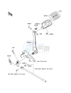 VN2000 VN2000-A2H GB XX (EU ME A(FRICA) drawing Brake Pedal