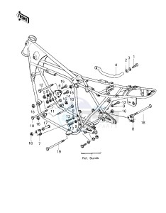 KZ 650 E [LTD] (E1) [LTD] drawing FRAME FITTINGS